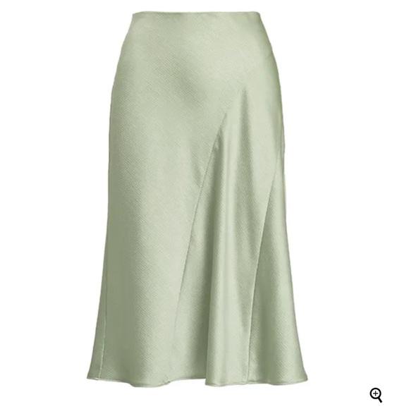 LAUREN RALPH LAUREN HERIKAN SATIN MIDI SKIRT. - Picture 6 of 14